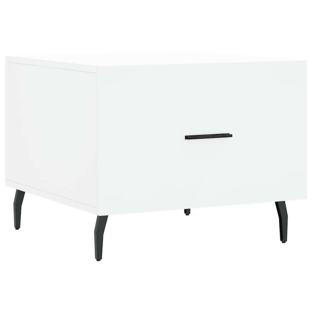 Sidebord Hvit 2 stk 50x50x40 cm