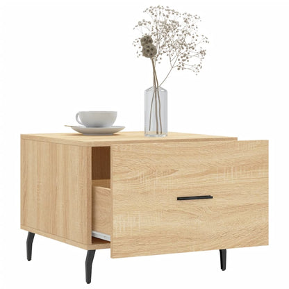 Salongbord Sofabord Sonoma Eik 2 stk 50x50x40 cm