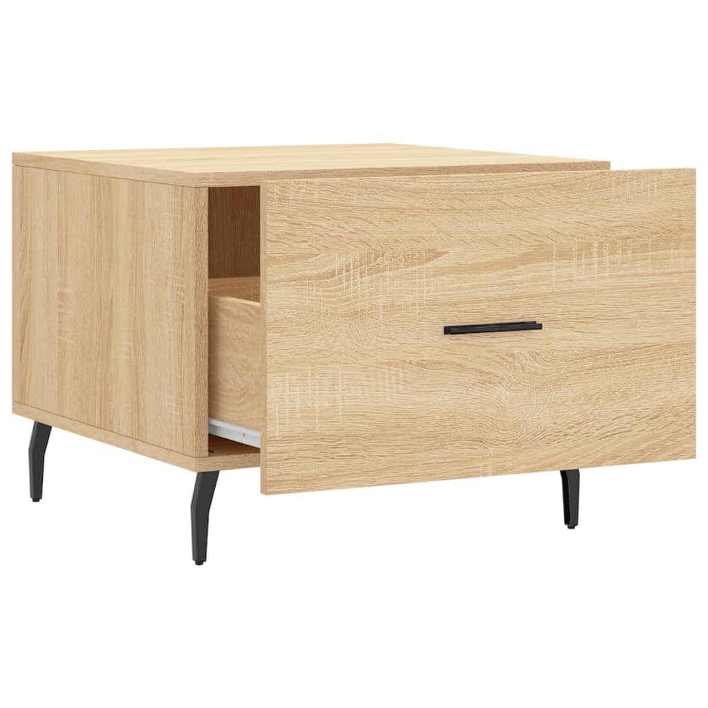 Salongbord Sofabord Sonoma Eik 2 stk 50x50x40 cm