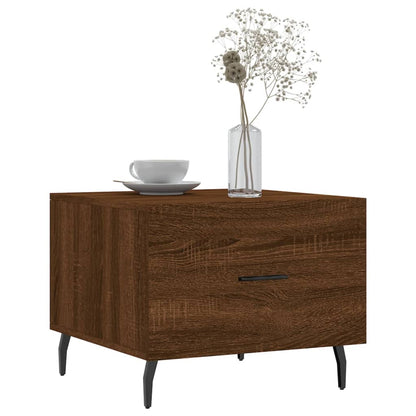 Salongbord Sofabord Brun Eik 2 stk 50x50x40 cm