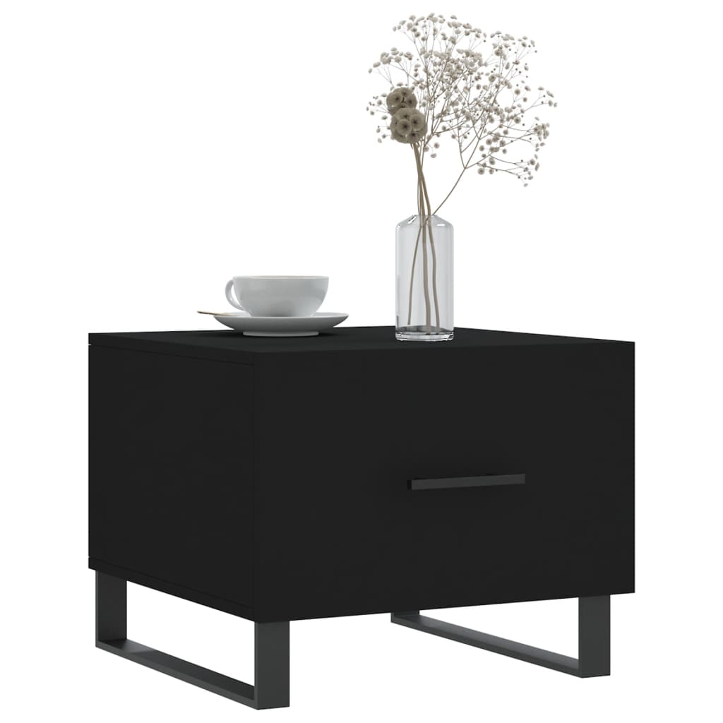 Salongbord Sofabord Svart 2 stk 50x50x40 cm