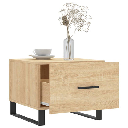 Salongbord Sofabord Sonoma Eik 2 stk 50x50x40 cm