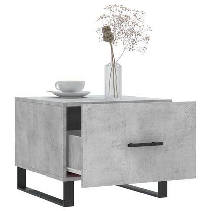 Salongbord Sofabord Betonggrå 2 stk 50x50x40 cm