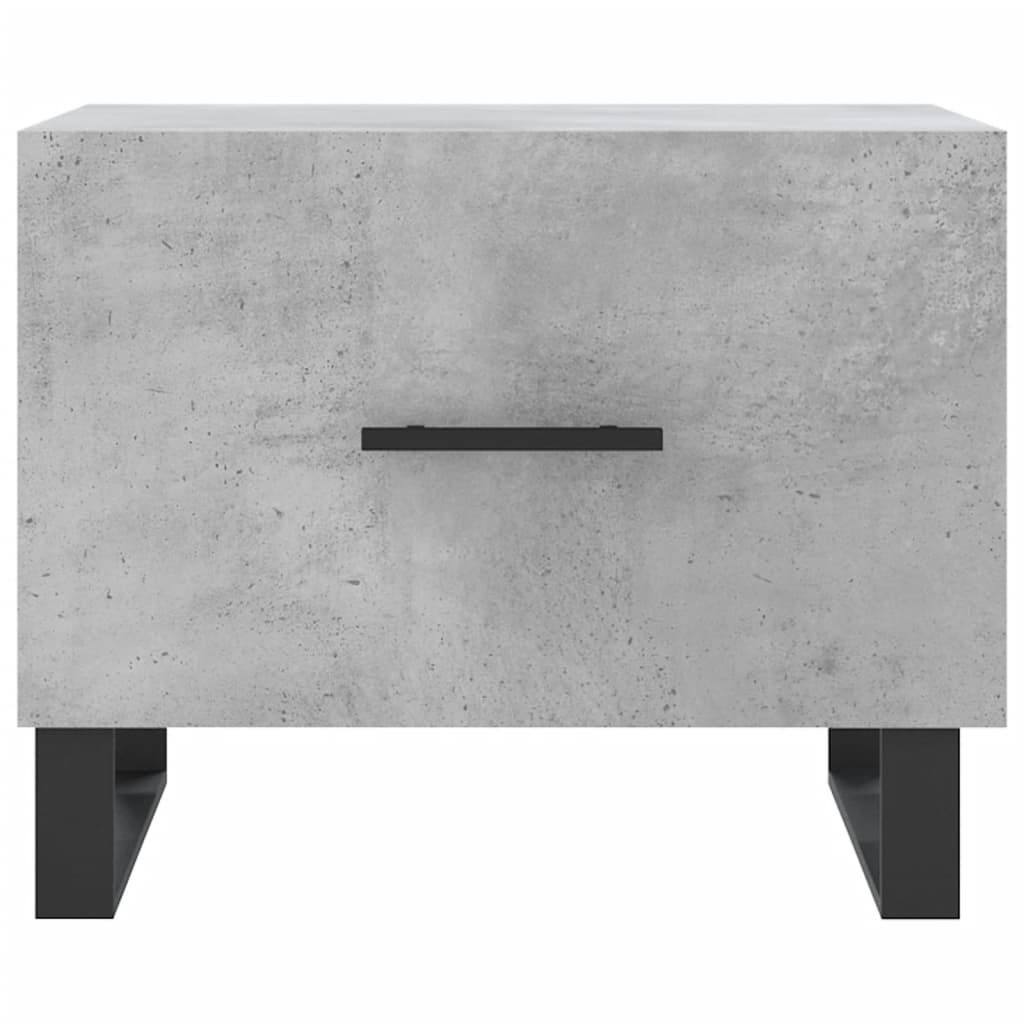 Salongbord Sofabord Betonggrå 2 stk 50x50x40 cm