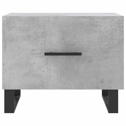 Salongbord Sofabord Betonggrå 2 stk 50x50x40 cm