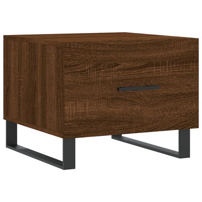 Salongbord Sofabord Brun Eik 2 stk 50x50x40 cm