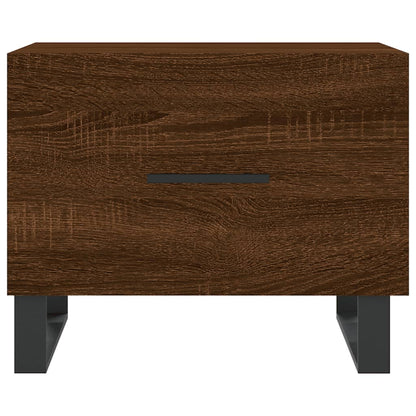 Salongbord Sofabord Brun Eik 2 stk 50x50x40 cm