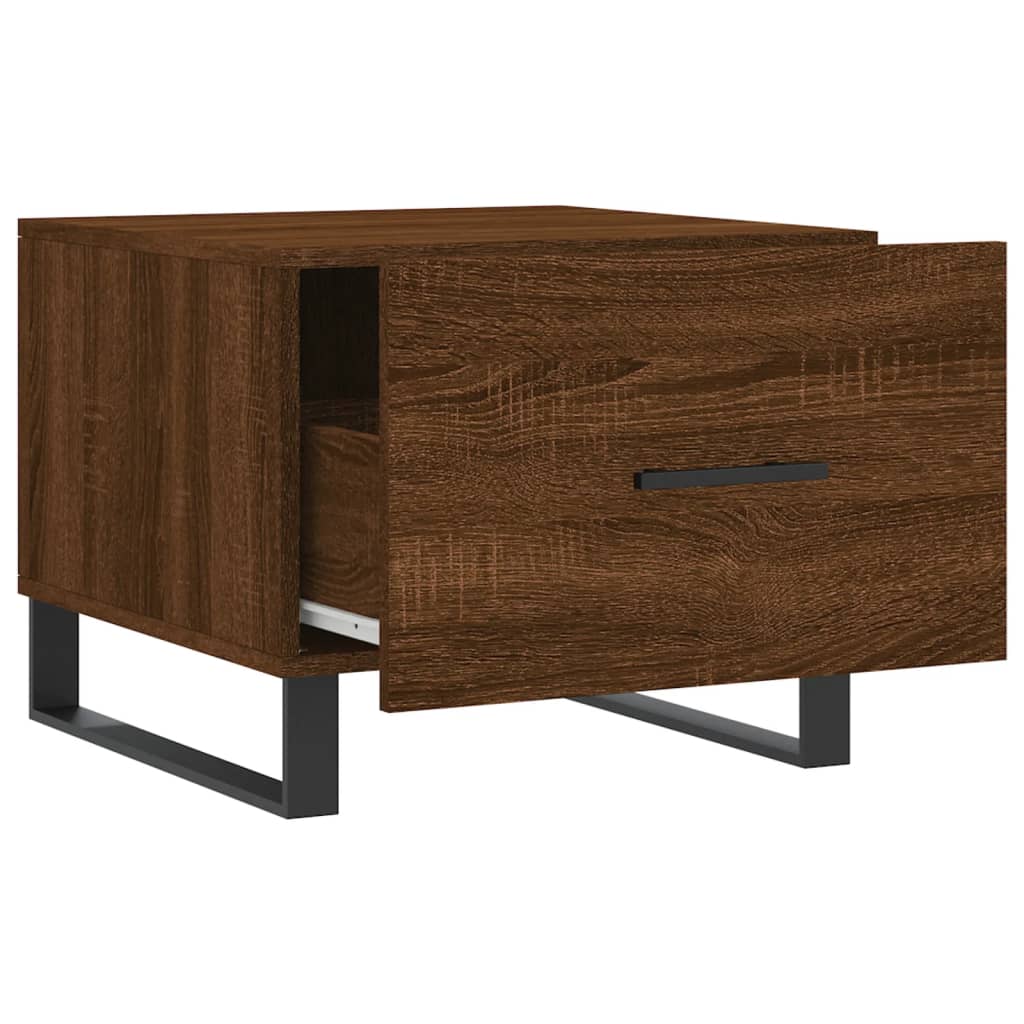 Salongbord Sofabord Brun Eik 2 stk 50x50x40 cm