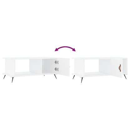 Salongbord Sofabord Hvit 90x50x40 cm