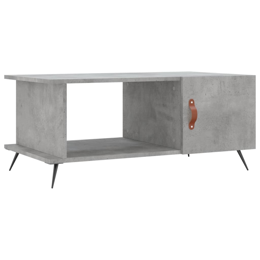 Salongbord Sofabord Betonggrå 90x50x40 cm