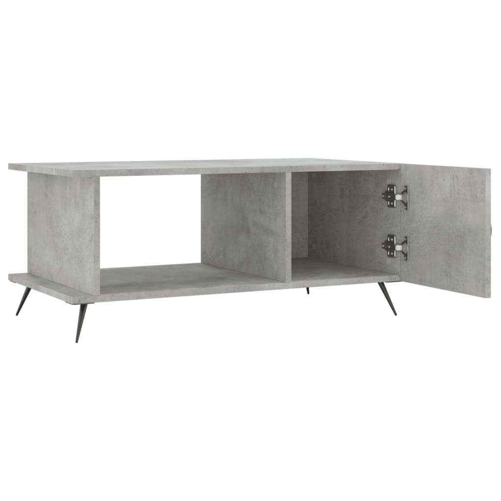 Salongbord Sofabord Betonggrå 90x50x40 cm