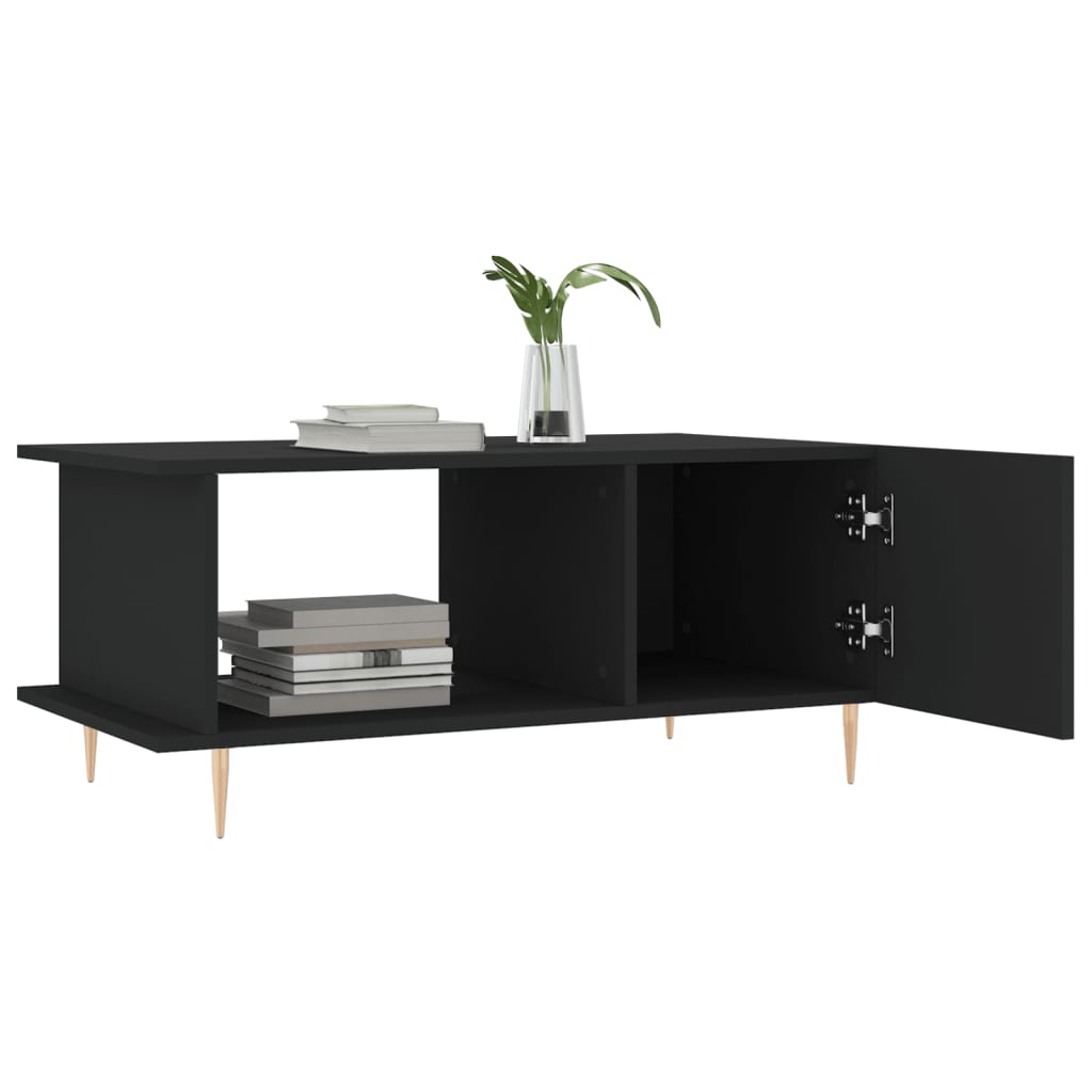 Salongbord Sofabord Svart 90x50x40 cm