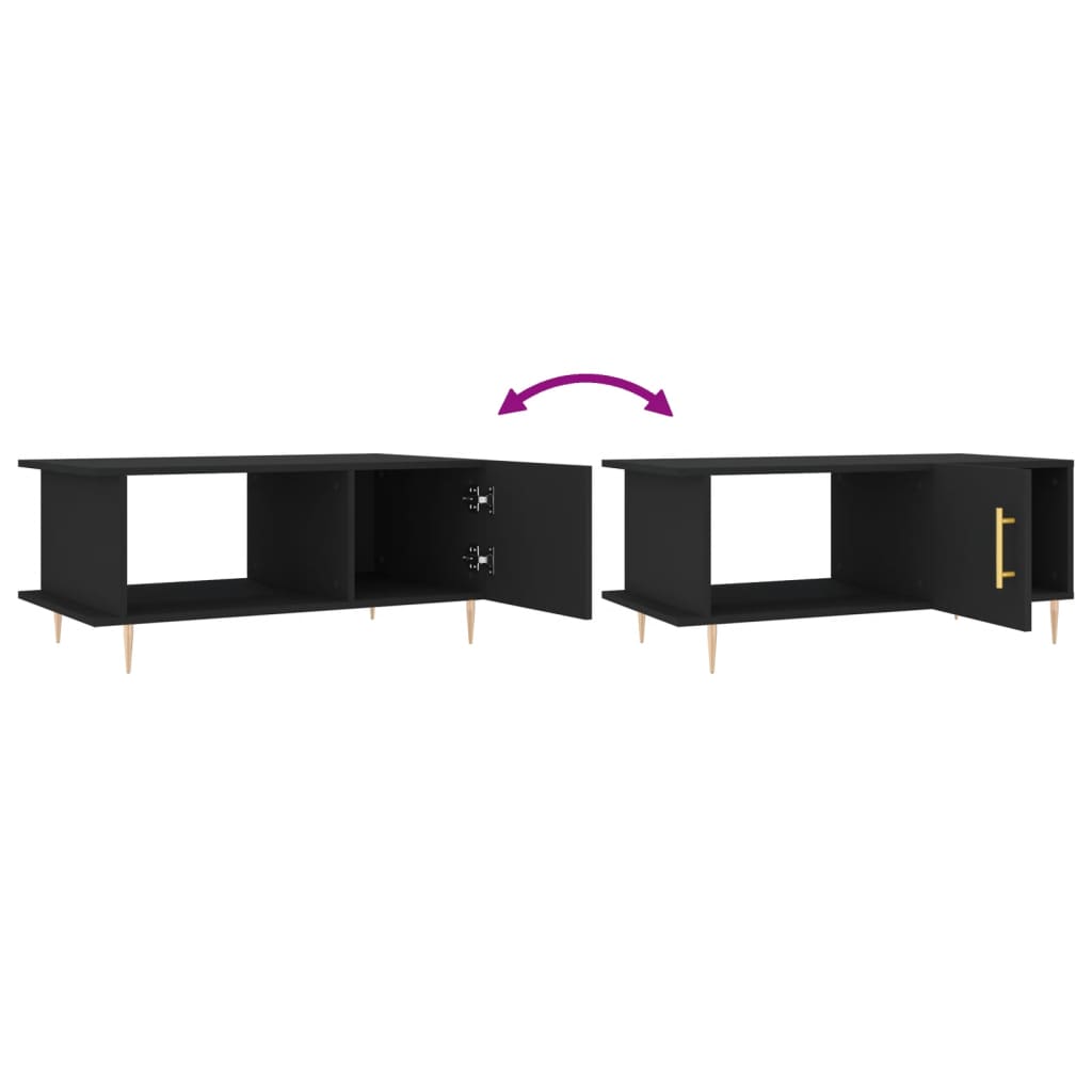 Salongbord Sofabord Svart 90x50x40 cm