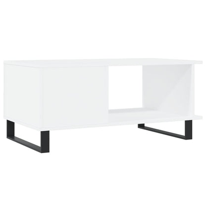 Salongbord Sofabord Hvit 90x50x40 cm