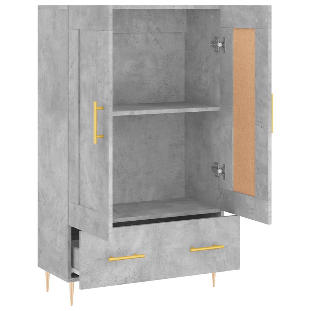 Skap Betonggrå 69,5x31x115 cm