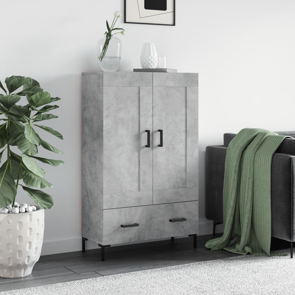 Skap Betonggrå 69,5x31x115 cm