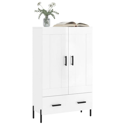 Skap Høyglans Hvit 69,5x31x115 cm