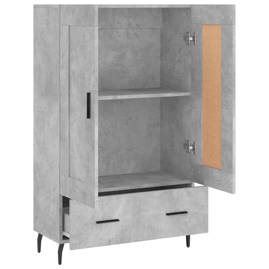 Skap Betonggrå 69,5x31x115 cm