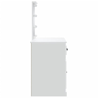 Sminkebord Hvit LED 90x42x132,5 cm