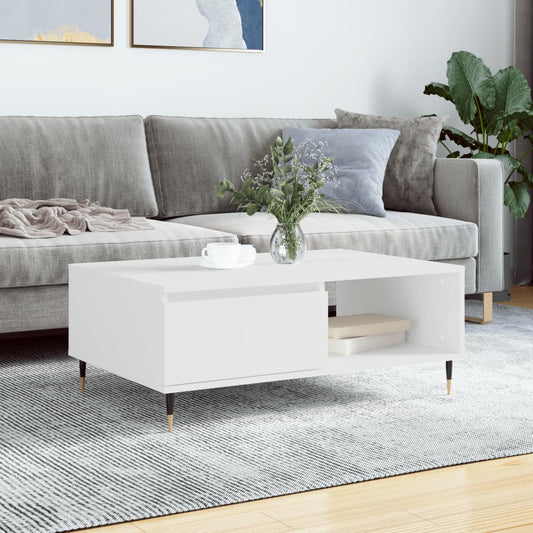 Salongbord Sofabord Hvit 90x60x35 cm
