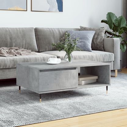 Salongbord Sofabord Betonggrå 90x60x35 cm