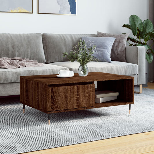 Salongbord Sofabord Brun Eik 90x60x35 cm