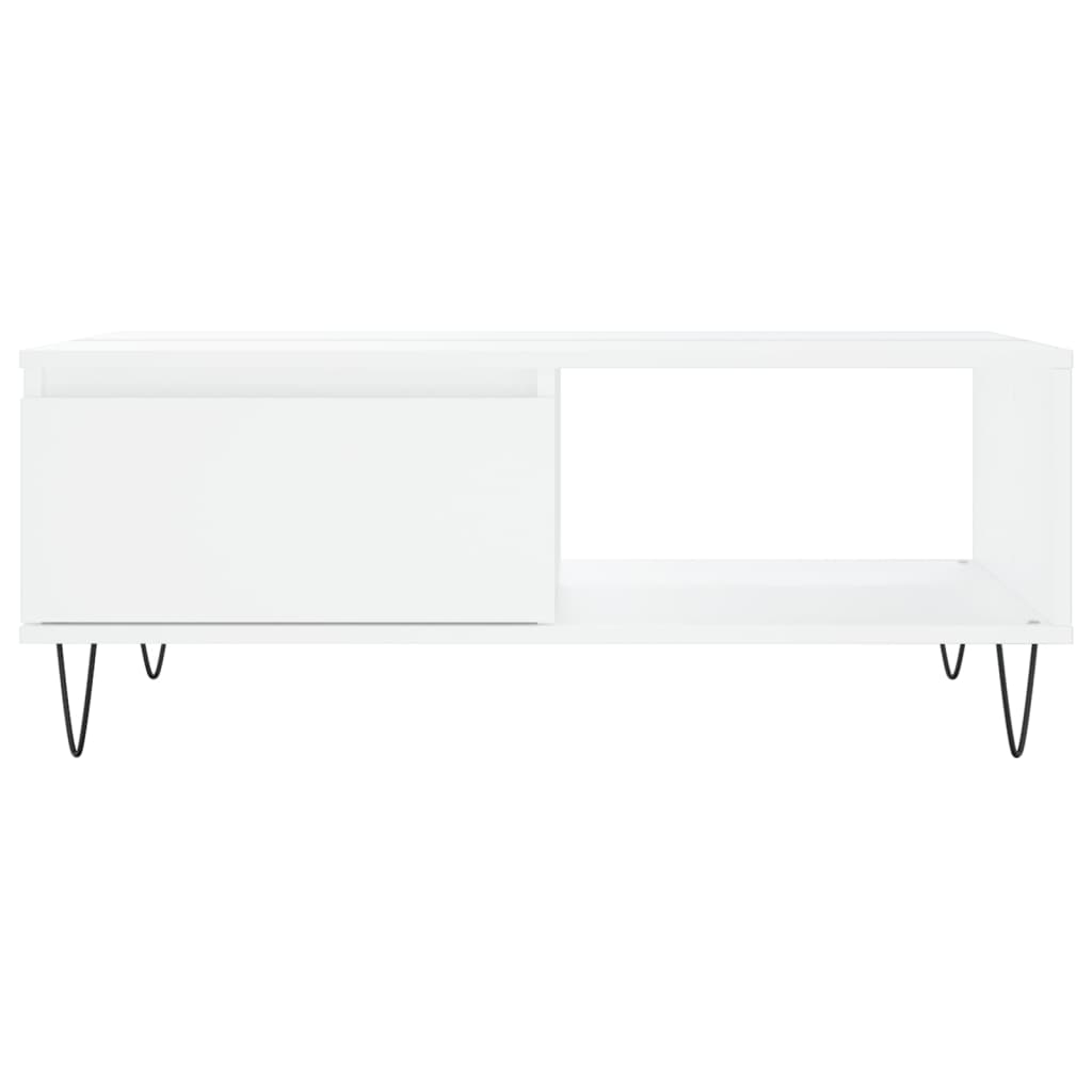 Salongbord Sofabord Hvit 90x60x35 cm