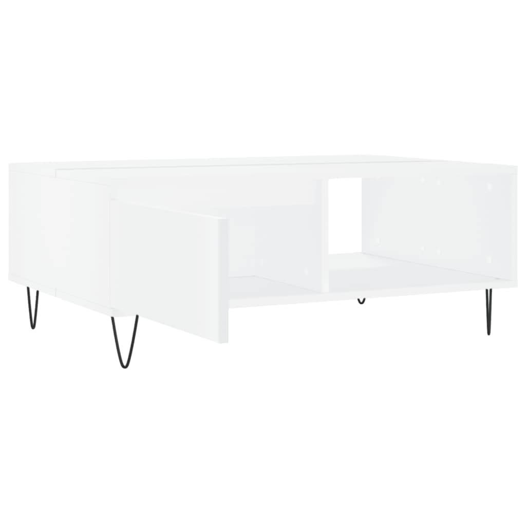 Salongbord Sofabord Hvit 90x60x35 cm