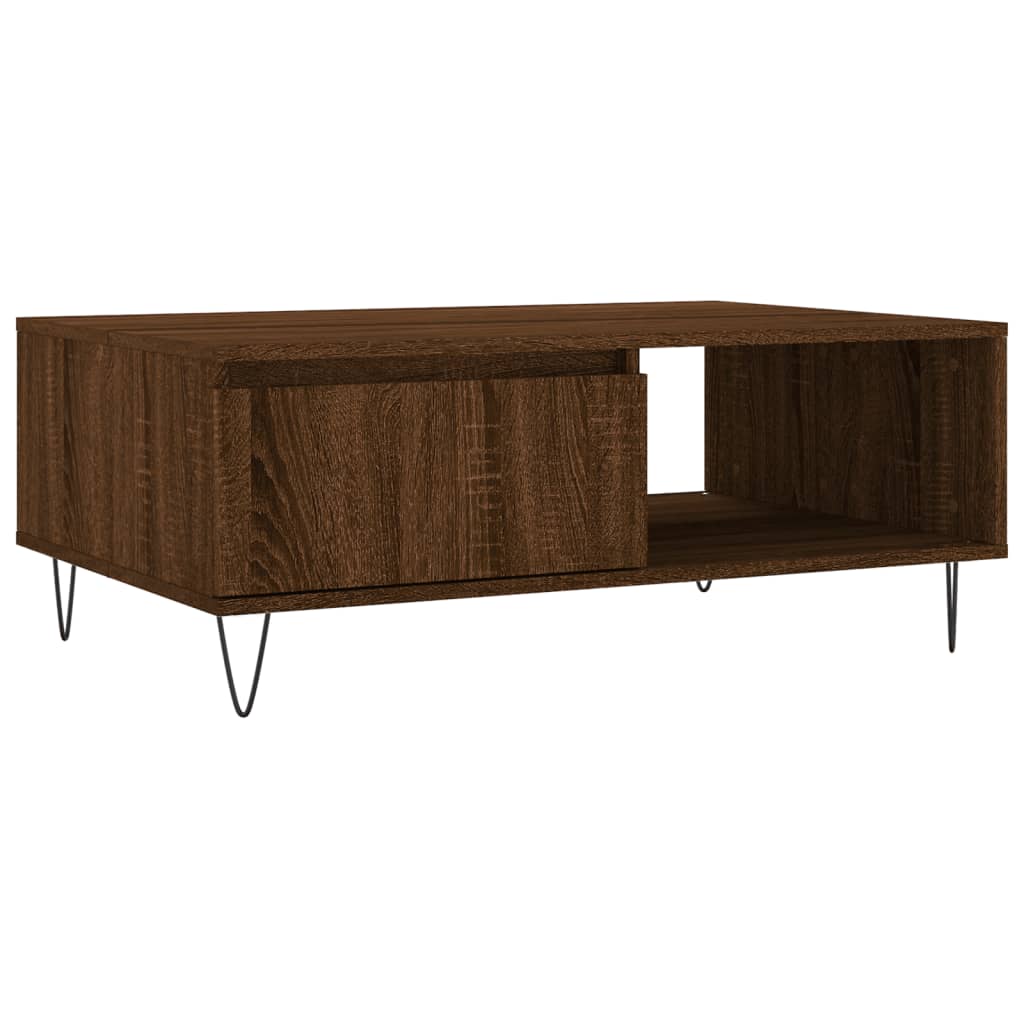 Salongbord Sofabord Brun Eik 90x60x35 cm