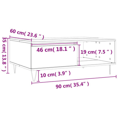 Salongbord Sofabord Brun Eik 90x60x35 cm