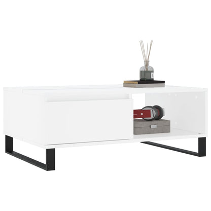 Salongbord Sofabord Hvit 90x60x35 cm