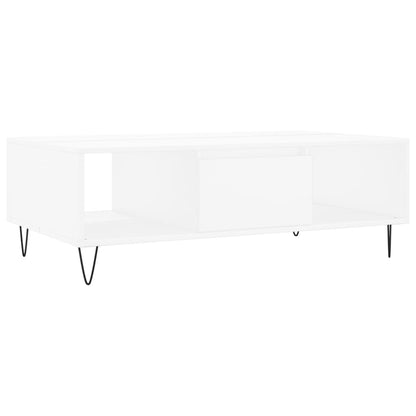 Salongbord Sofabord Hvit 104x60x35 cm