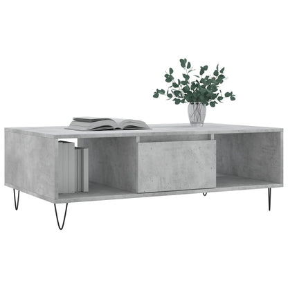Salongbord Sofabord Betonggrå 104x60x35 cm