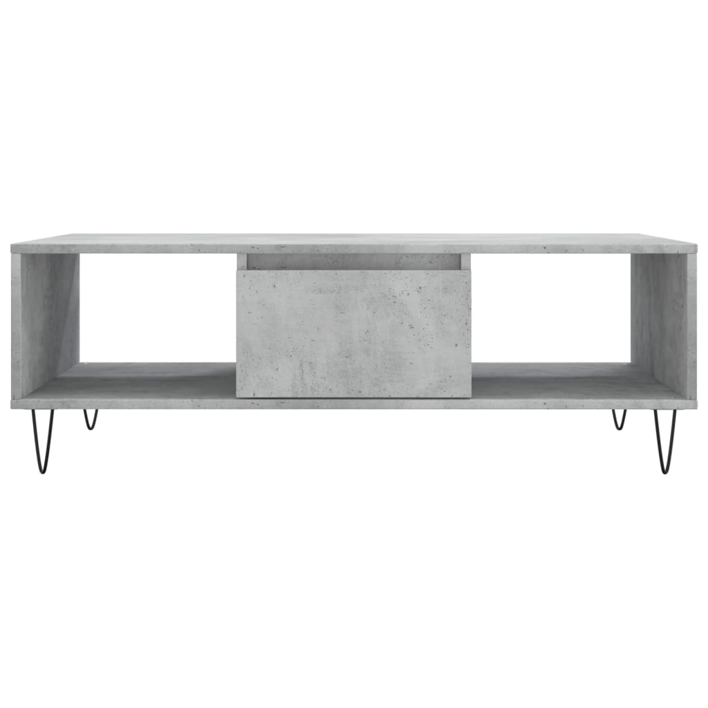 Salongbord Sofabord Betonggrå 104x60x35 cm