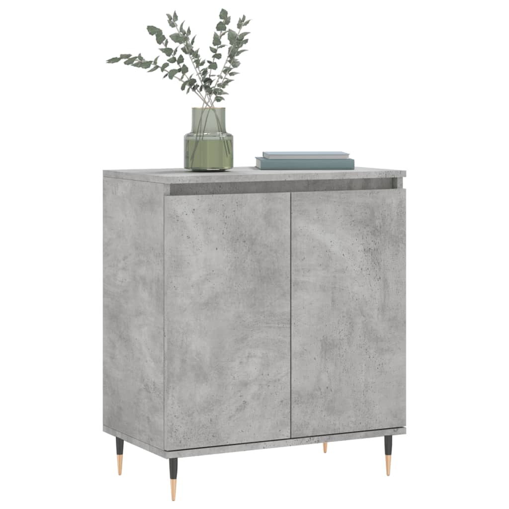 Skjenk betonggrå 60x35x70 cm konstruert tre