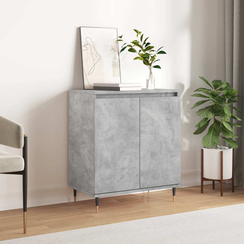 Skjenk betonggrå 60x35x70 cm konstruert tre