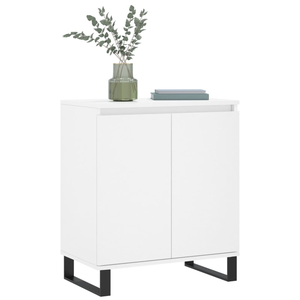 Skjenk hvit 60x35x70 cm konstruert tre