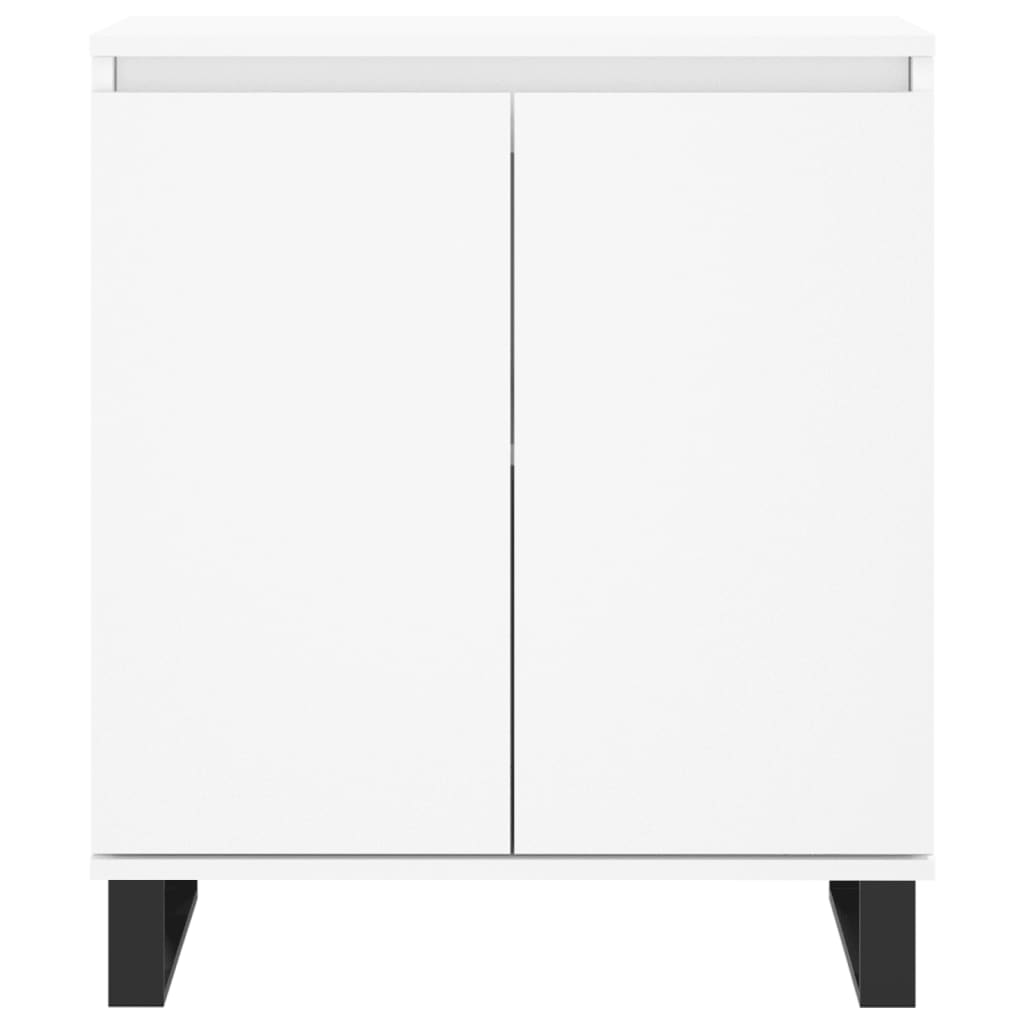 Skjenk hvit 60x35x70 cm konstruert tre