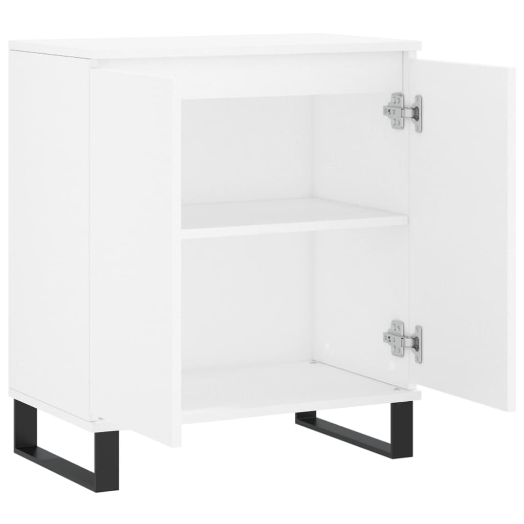 Skjenk hvit 60x35x70 cm konstruert tre