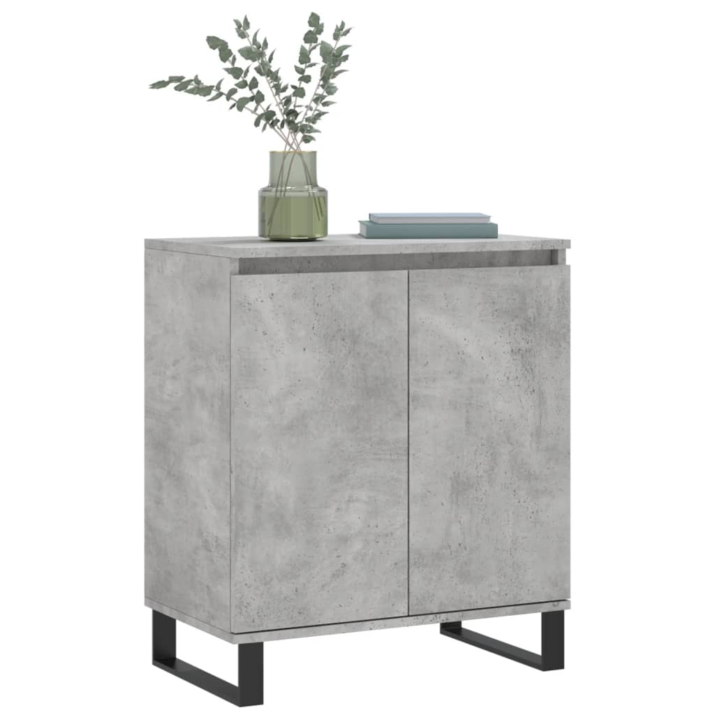 Skjenk betonggrå 60x35x70 cm konstruert tre