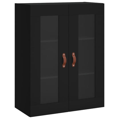 Veggskap Svart 69,5x34x90 cm