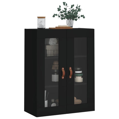 Veggskap Svart 69,5x34x90 cm