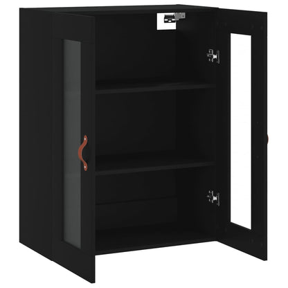 Veggskap Svart 69,5x34x90 cm
