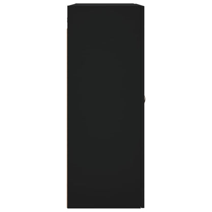 Veggskap Svart 69,5x34x90 cm