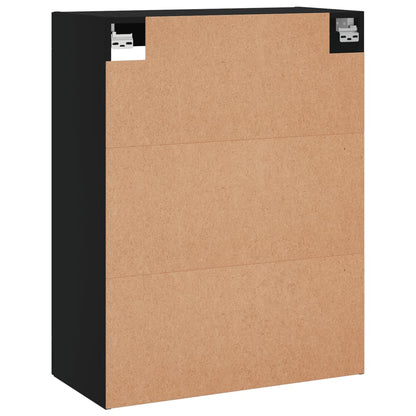 Veggskap Svart 69,5x34x90 cm