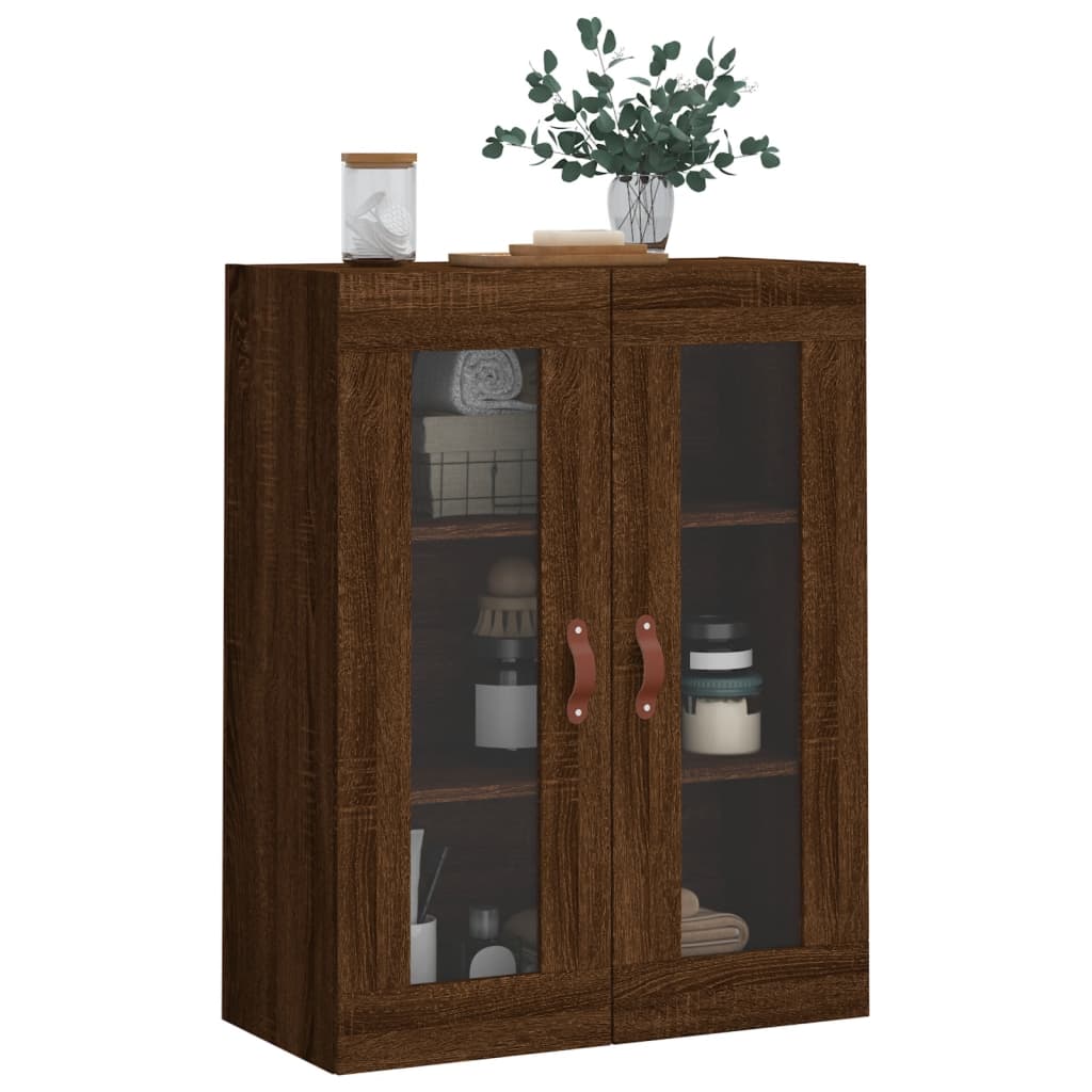 Veggskap Brun Eik 69,5x34x90 cm