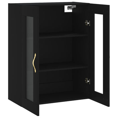 Veggskap Svart 69,5x34x90 cm