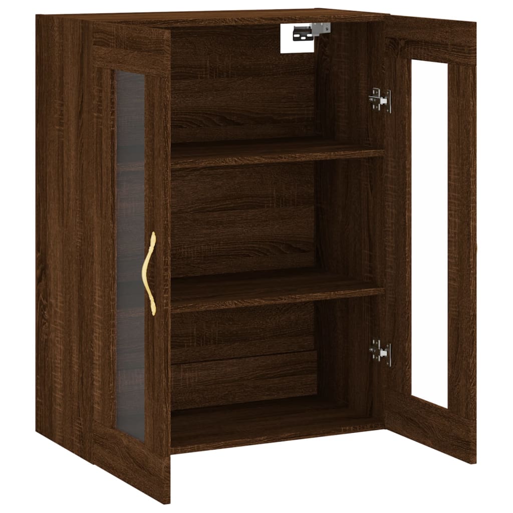 Veggskap Brun Eik 69,5x34x90 cm