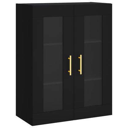 Veggskap Svart 69,5x34x90 cm