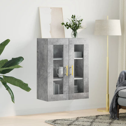 Veggskap Betonggrå 69,5x34x90 cm
